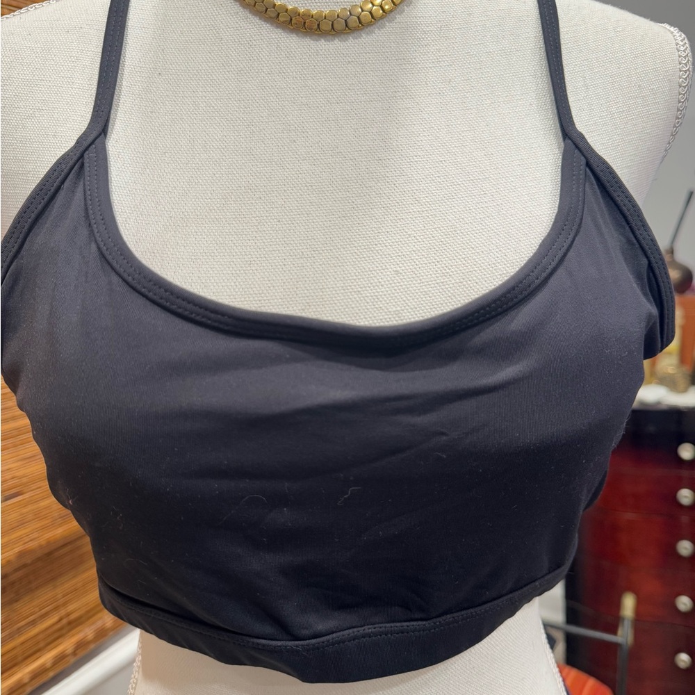 Black Bandeau Intimate Top with Spaghetti Straps